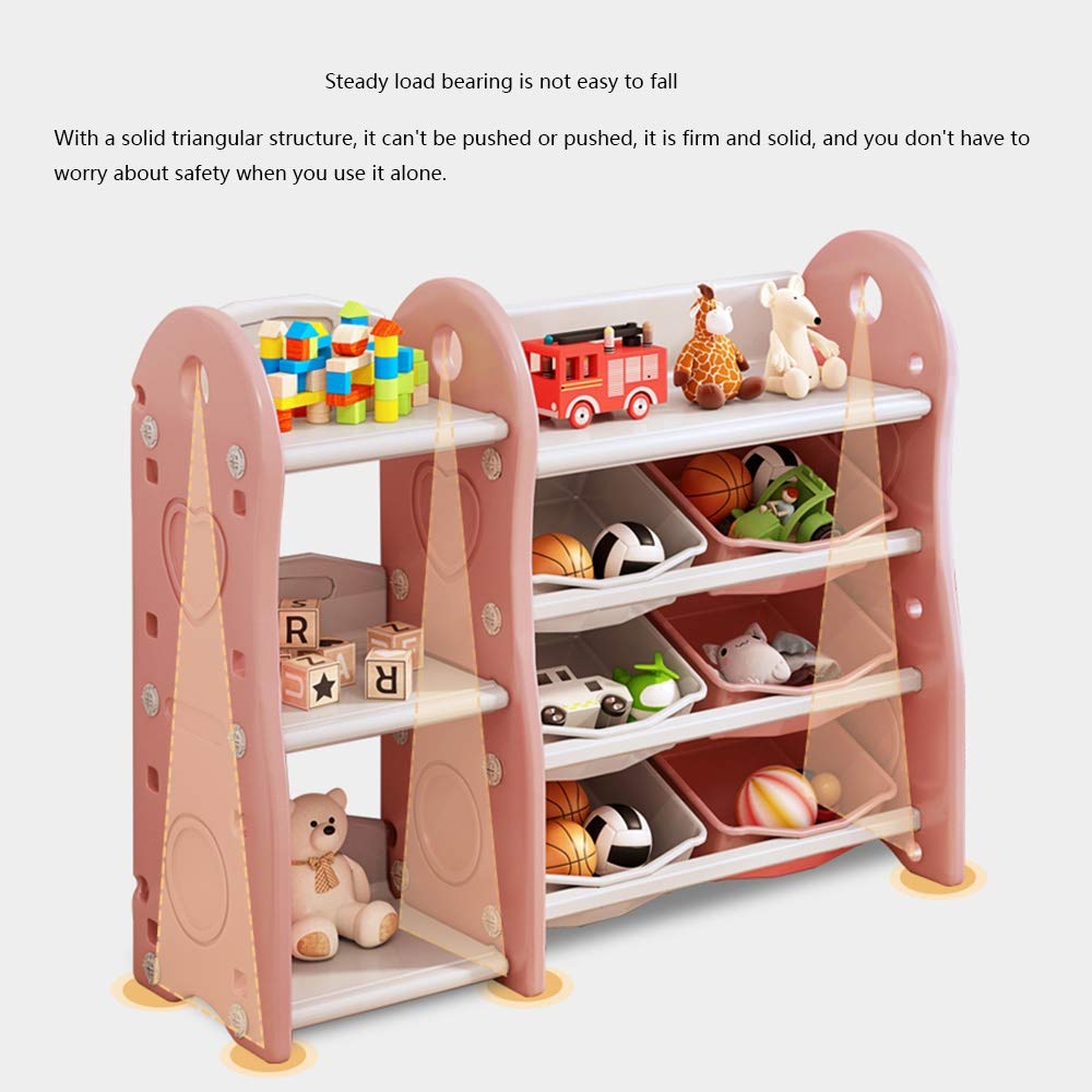 Amazon.co.jp: Xyanzi おもちゃ・絵本ラック 子供の本棚、12個の