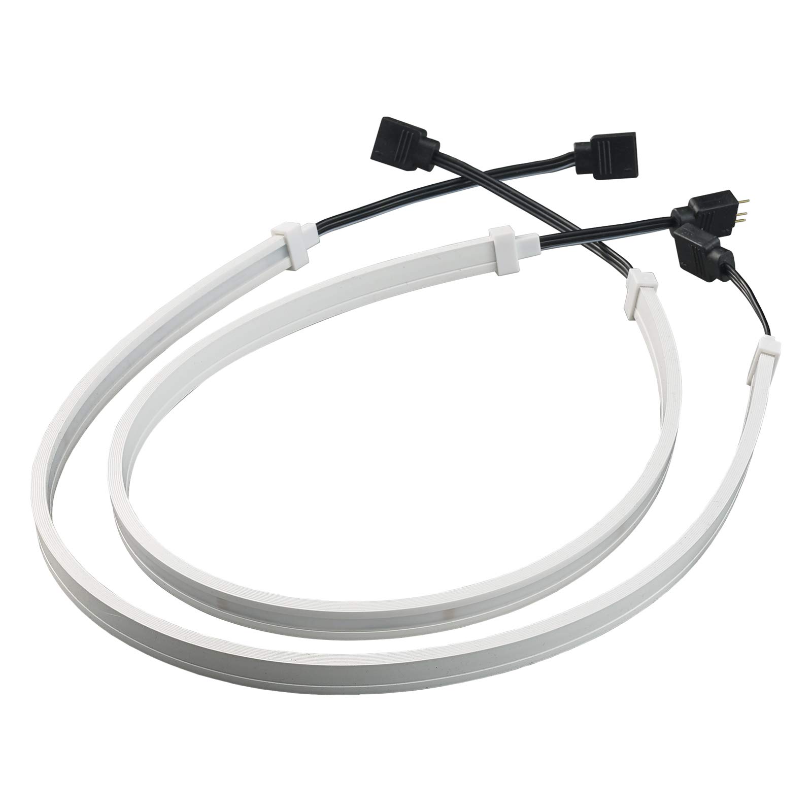 SilverStone Technology SST-LS04 - Premium ARGB LED Light Strip, 45 cm mit beidseitig 40x 2020 ARGB LED