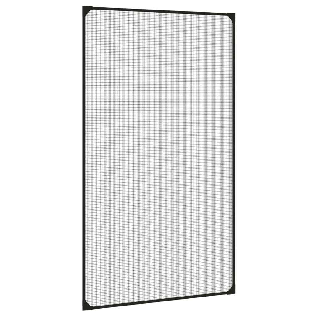 ZEYUAN Magnet-Insektenschutz für Fenster, Fliegengitter Fenster, Fliegenschutz Fenster, Pollenschutzgitter Fenster, Insektengitter Fenster, Insektennetz, Fensternetz, Anthrazit 80x140 cm