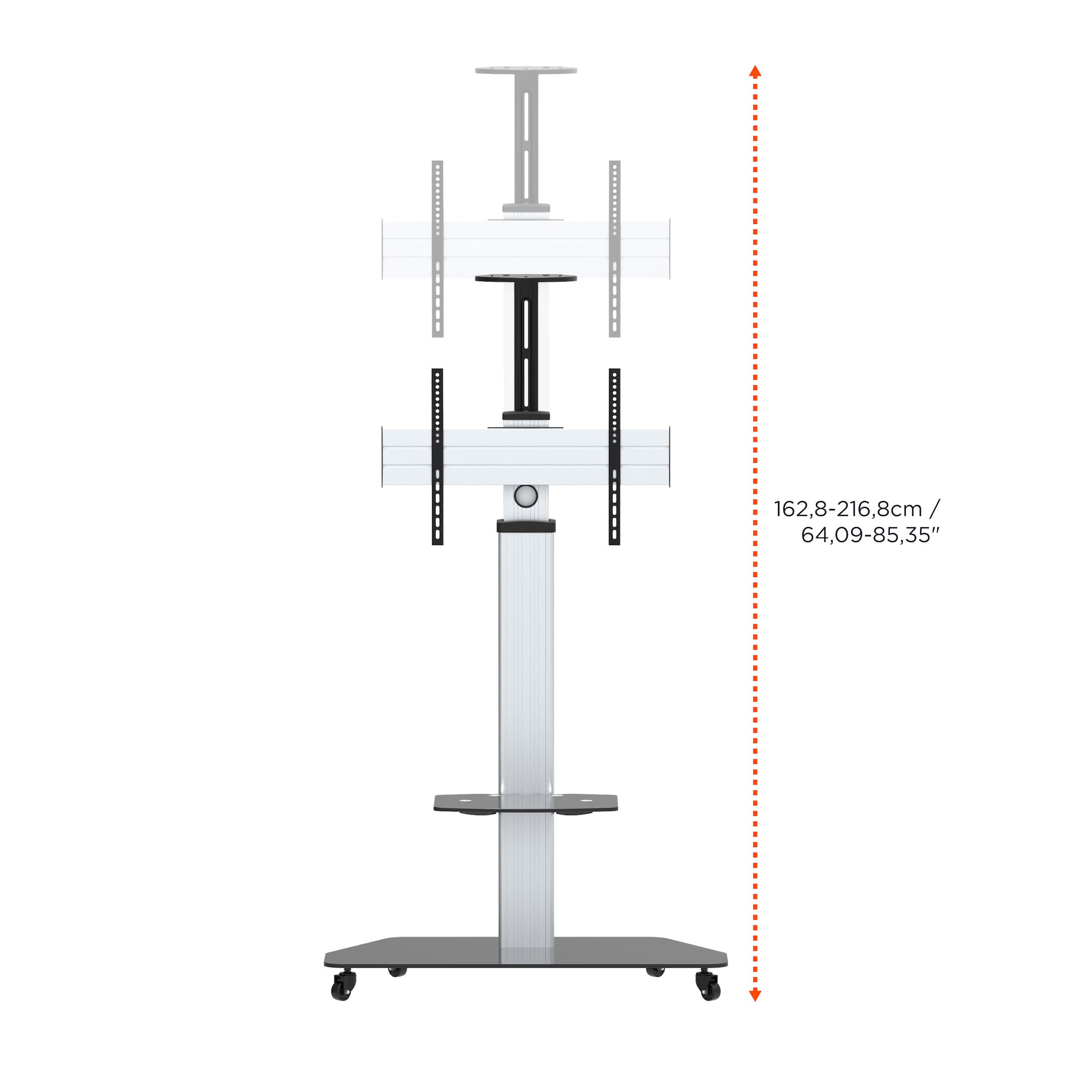 celexon Professional höhenverstellbarer Display Rollwagen Adjust-3270MP