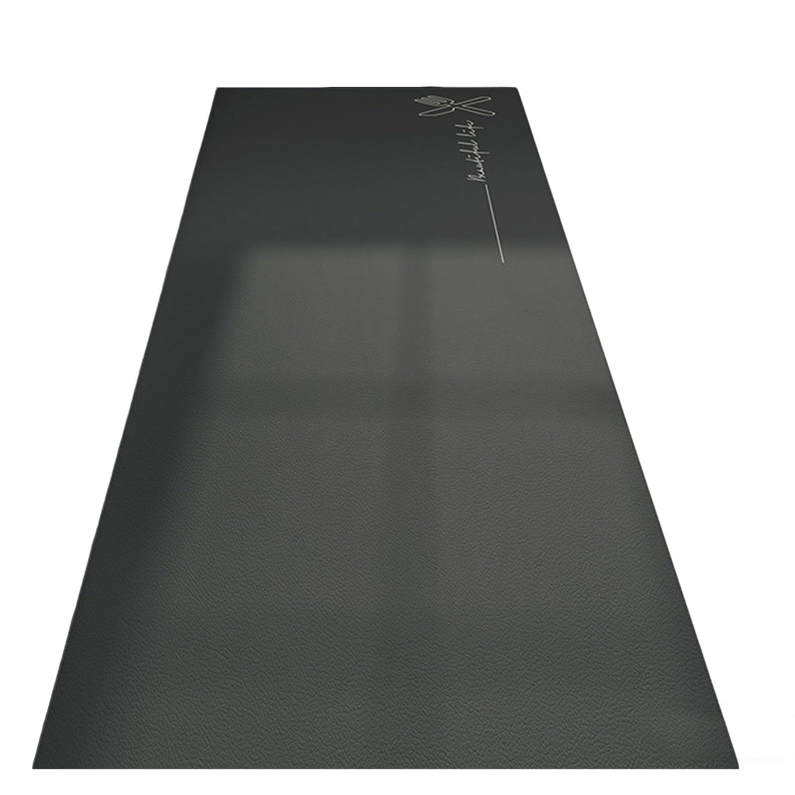 Tapis de cuisine imperméable et anti-fatigue en cuir nappa antidérapant et résistant à l'huile pour évier/buanderie Gris 0,40 x 1,20 m