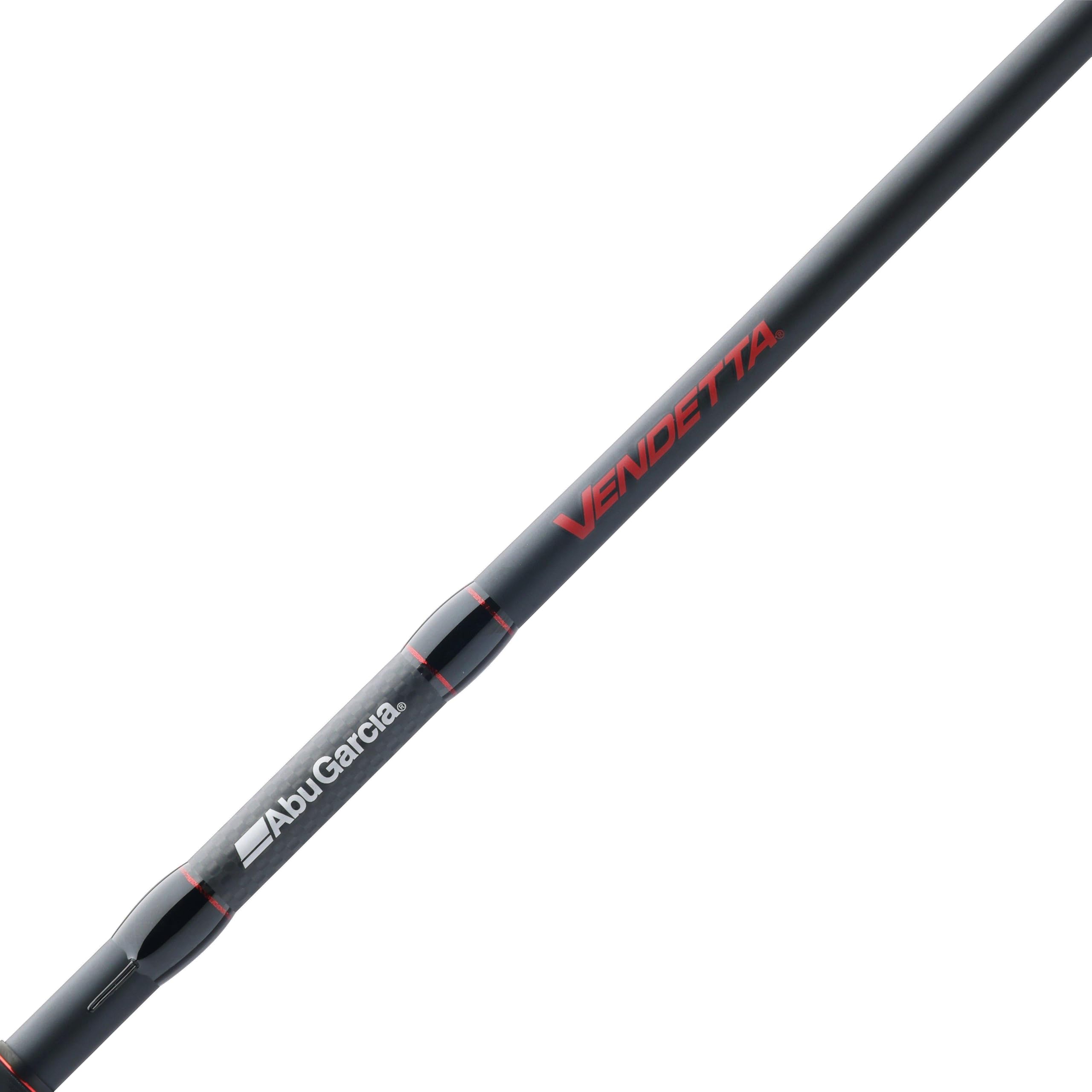 Abu Garcia Vendetta Spinning Reel and 7' 1-Piece Fishing Rod Combo, 30-Ton Graphite Rod Blank Construction, High Density EVA Handles : Sports & Outdoors