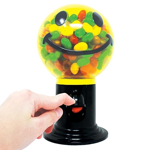 Miniatura 7 de Máquina de chicles sonriente para niños, dispensador de dulces de 8 3/4 pulgadas, máquina de chicles de burbujas, máquina de dulces, banco de