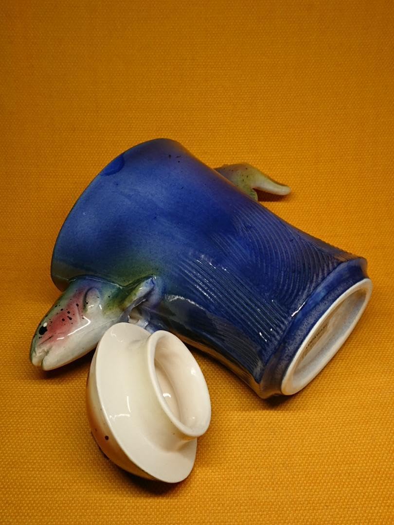 カップ　サカナ　陶器　オブジェ　置物　インテリア　工芸品　美術品　A1515 Amazon.co.jp: カップ サカナ 陶器 オブジェ 置物 インテリア
