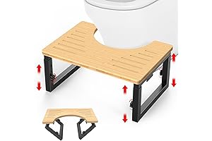 7''/8''/9'' Foldable Bamboo Toilet Stool