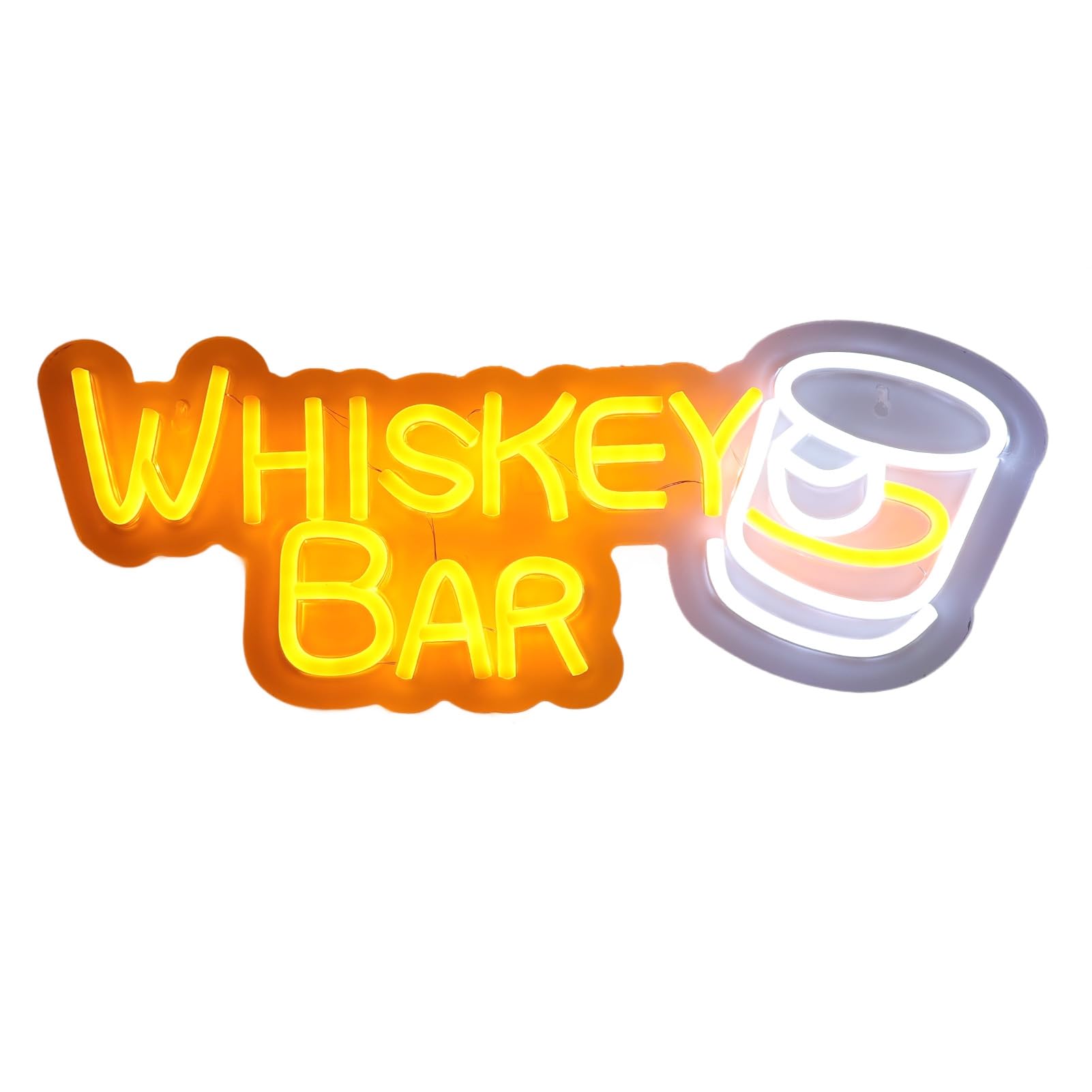 Signe néon LED personnalisé alimenté par USB pour décoration de bar à whisky