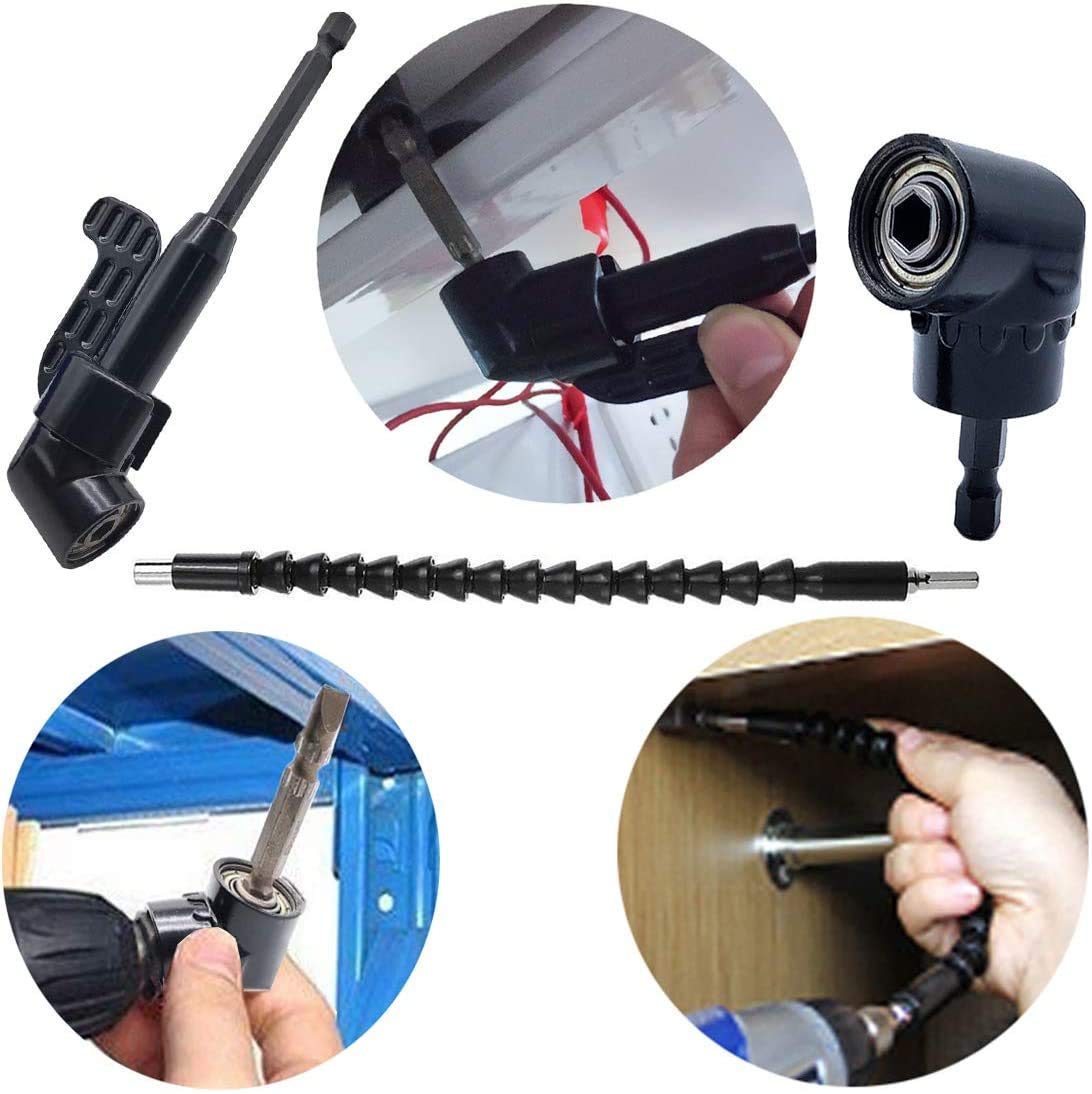 Right Angle Drill Adapter - Extend Your Screwdriver Reach -3 Right Angle Drill Adapter - Extend Your Screwdriver Reach -3
