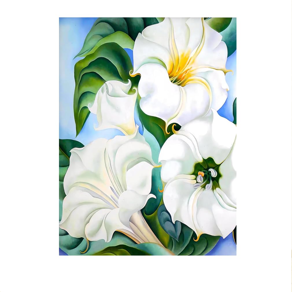 LHHJF LJHFA Famous Georgia O'Keeffe Posters Jimson Weed Canvas Wall Art And Painting Georgia O'Keeffe Art Prints Modern Home Decor Pictures 40x60cm No Frame