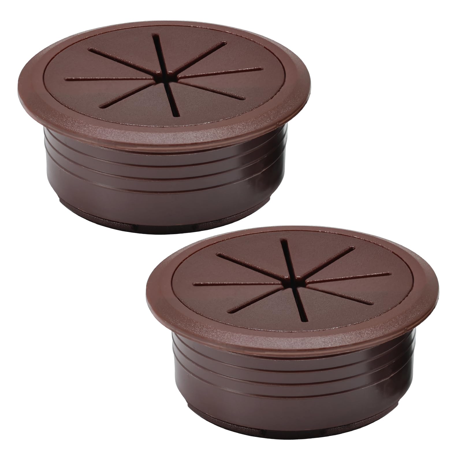 EASYEAH 2 Pcs Desk Grommet 2"/50 mm, Desk Hole Cover for Cables, Cable Grommet ABS Plastic, Desk Hole Grommet for Home & Office Pc, Detachable Cable