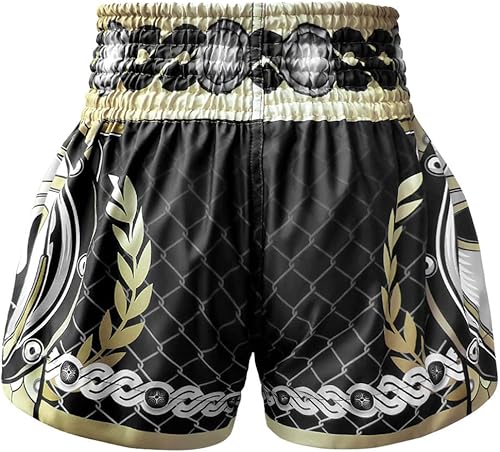 Miniatura 4 de TUFF Pantalones cortos deportivos para Muay Thai y artes marciales, ropa de entrenamiento y gimnasio
