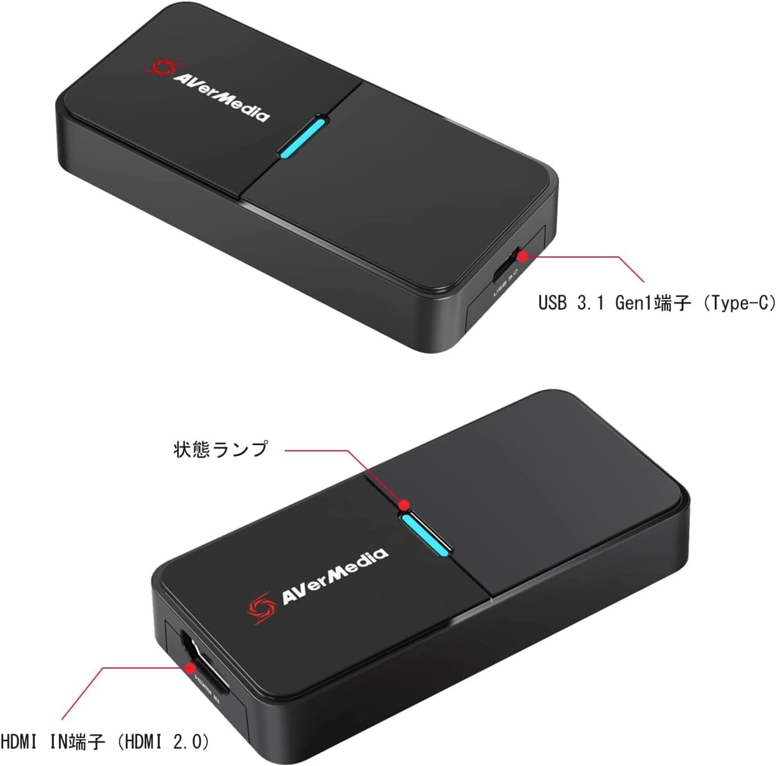 AVerMedia Live Streamer CAP 4K BU113 – Scheda di acquisizione video HDMI, streaming e registrazione in 1080p60/4Kp30 da videocamera o DSLR, USB 3.0, per PC/Mac, colore nero