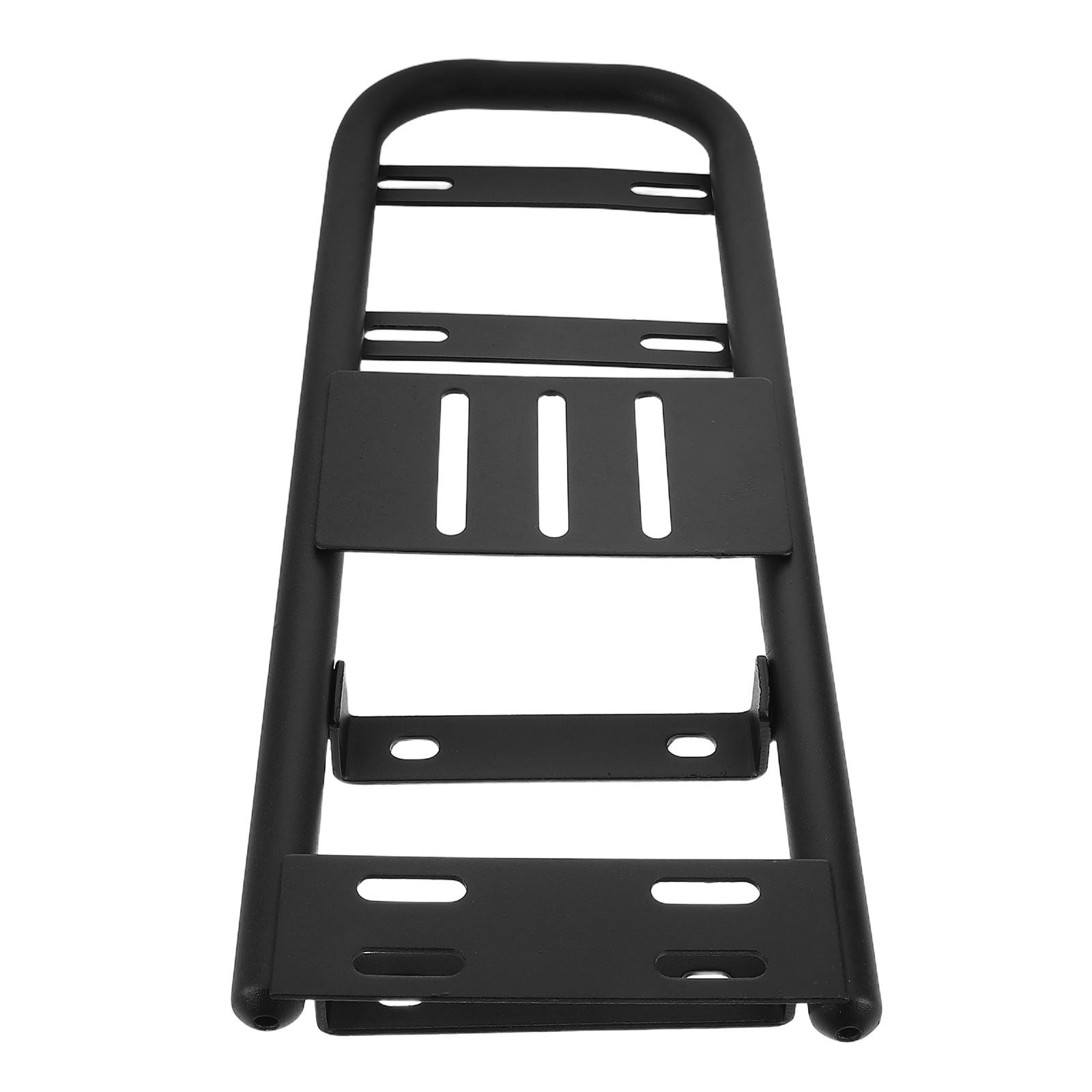 Porte-Bagages Arrière pour Vélo Électrique Rallongé Noir en Fer