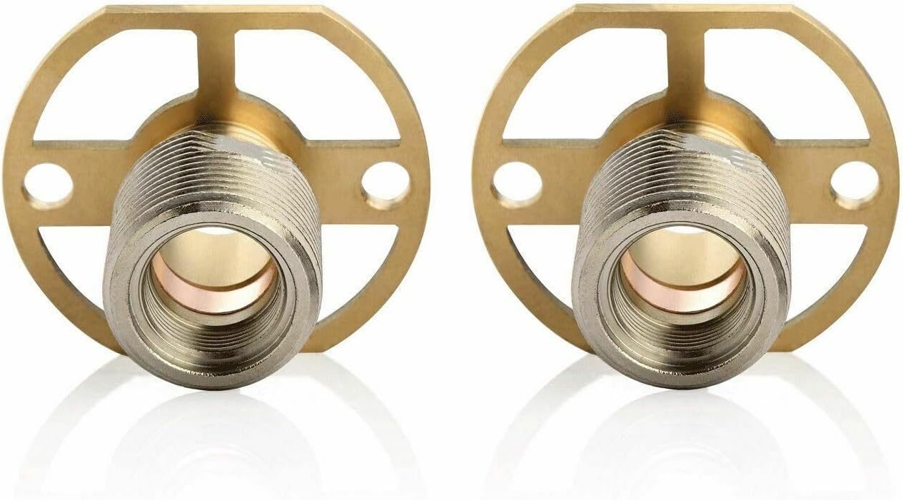 Pair of BSP Wall Mounting Bar Valve Fixing Brackets for Bar Shower Or