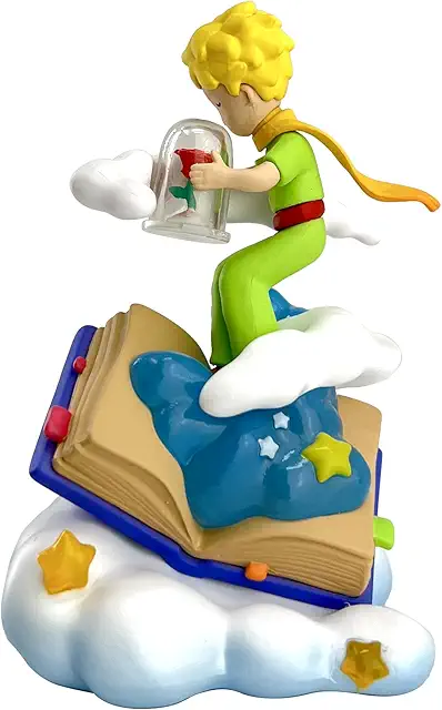 Figurine Le Petit Prince Sort de Son Livre - Statuette Collection Noire