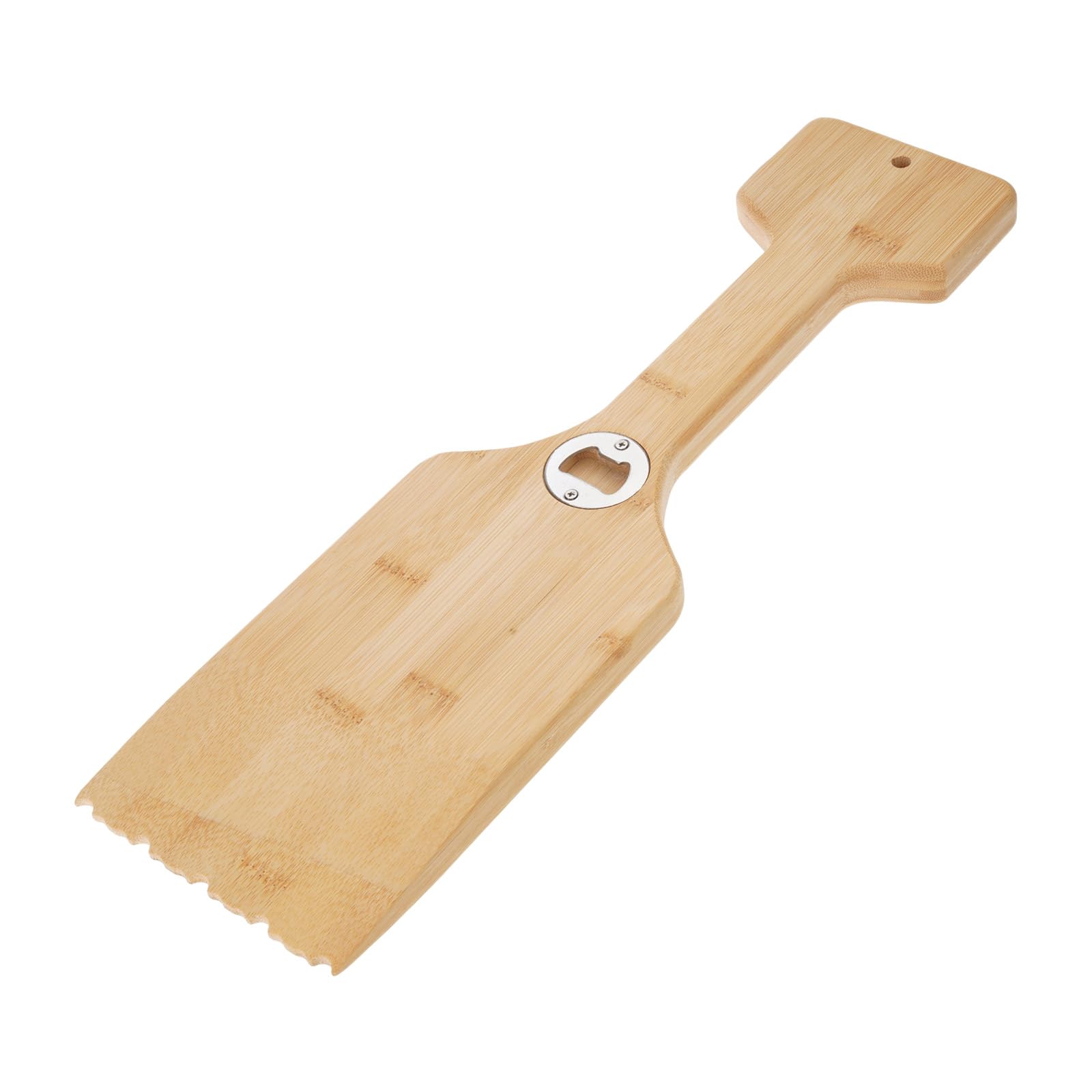 HDOYTXXM Wooden with Built in Bottle Opiner Slip Handle for Effective BBQ Cleaning and Maintenance Spatula for Grills