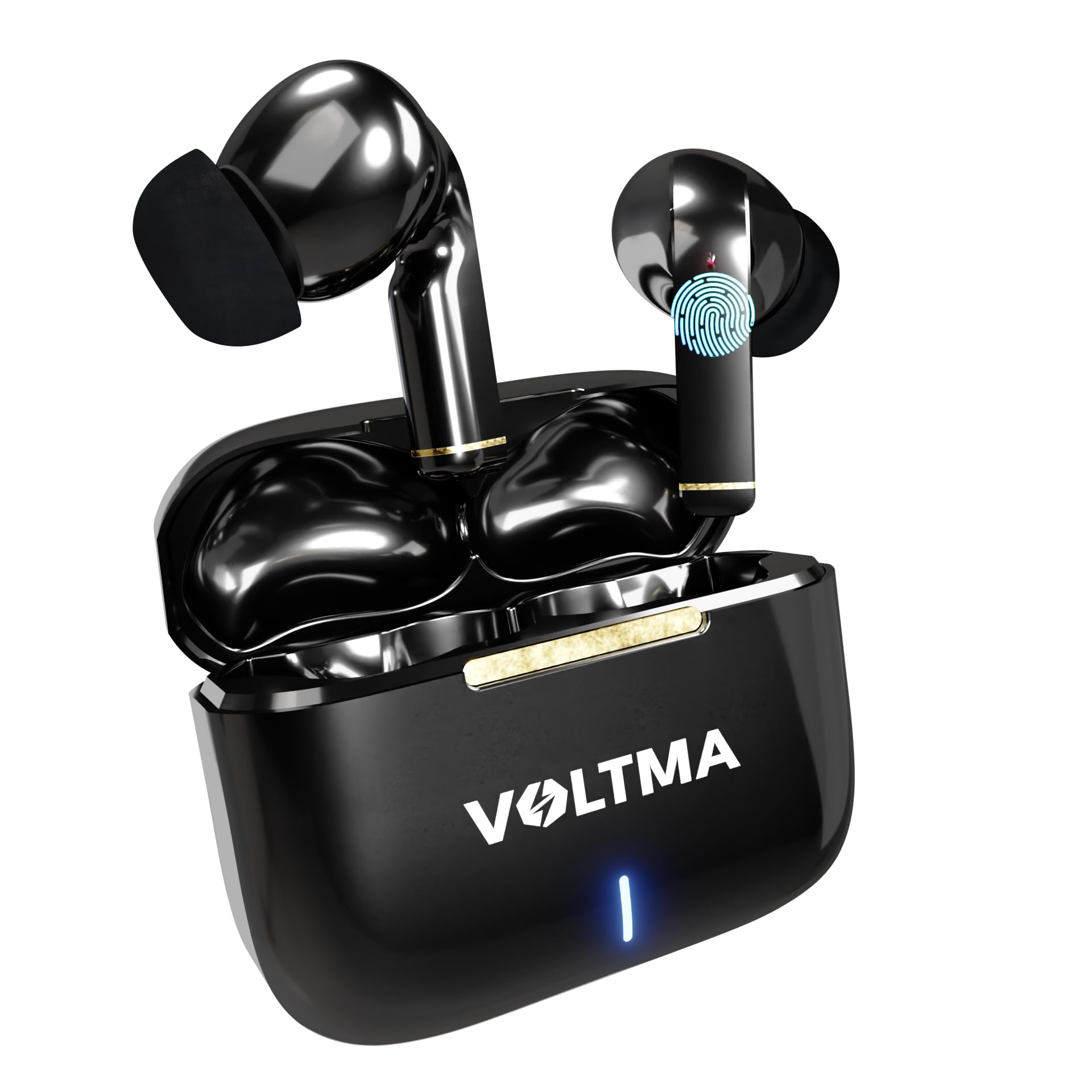 Skybeats Wireless Earbuds, 4 Built-In Mic In Ear Headphones, IPX4 Waterproof Bluetooth Earphones, 40H Play Time Wireless Earphones, Extreme Comfort and Active Noise Isolation Bluetooth Earbuds