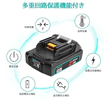 Amazon.co.jp: Waitley 2個セットマキタ18v バッテリー互換 2.5