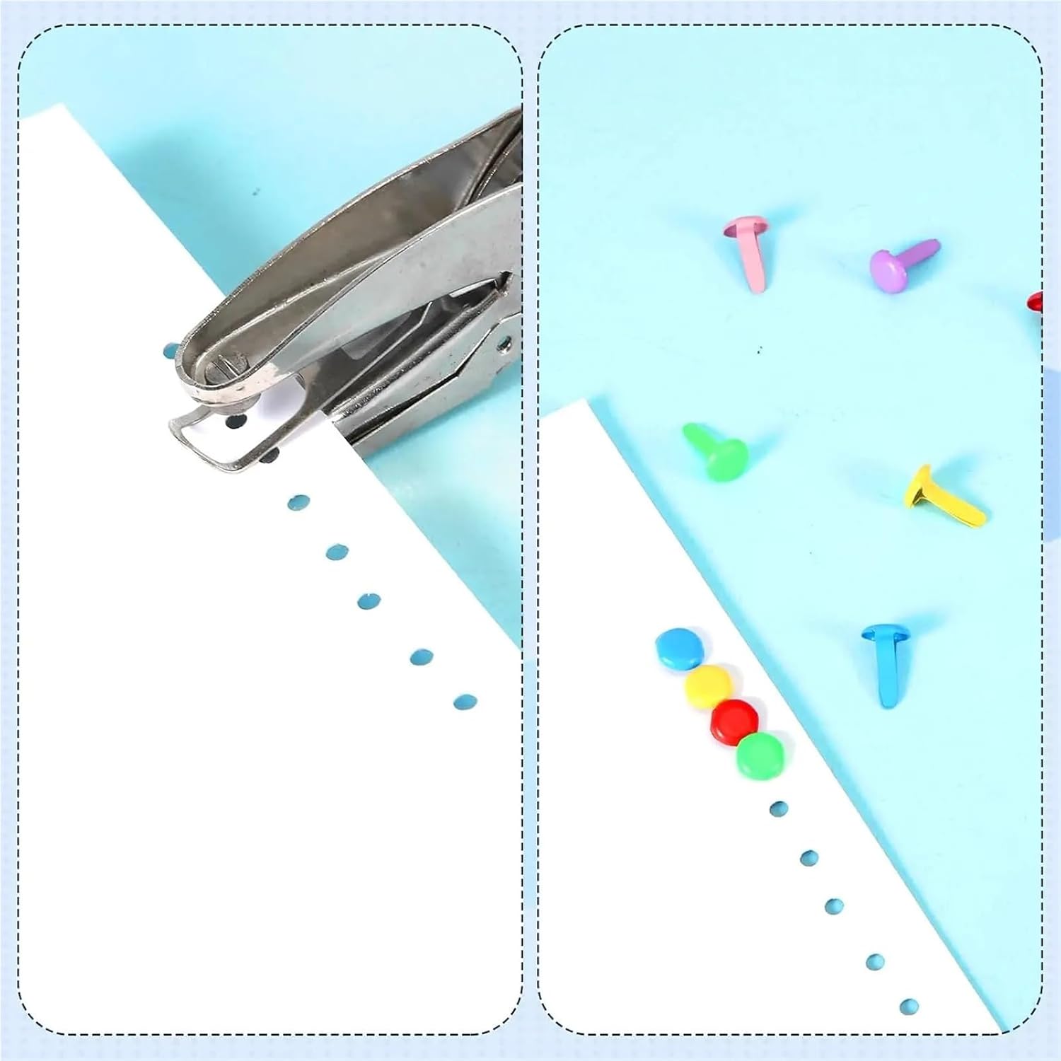 450pcs Paper Mini Round Fasteners Craft Brads Fasteners