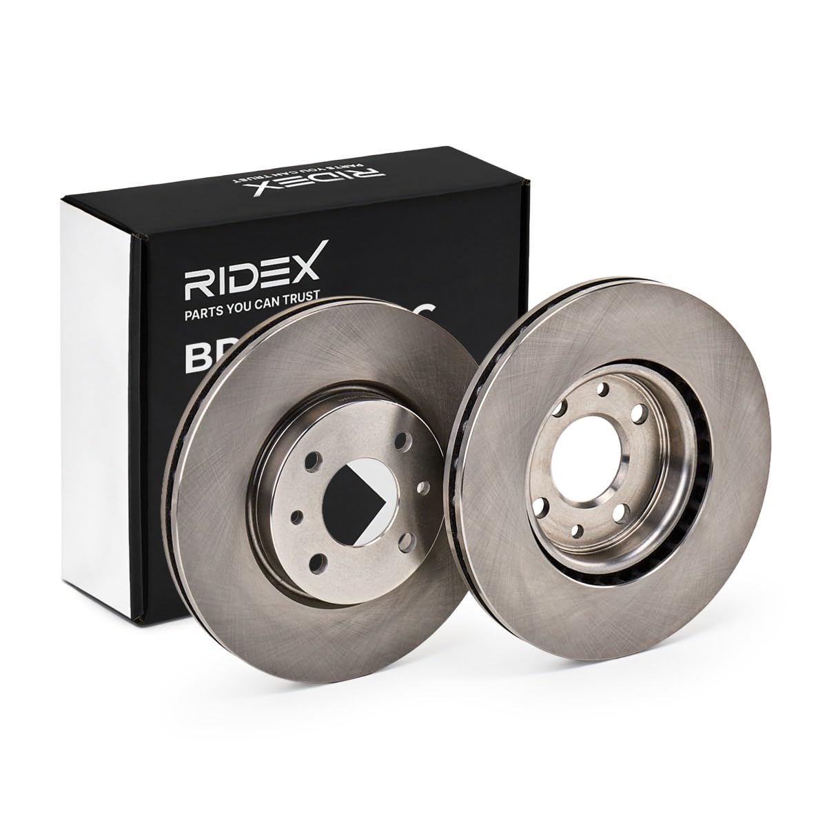 RIDEX 82B0067 2x Disco freno Anteriore senza viti/bulloni Compatibilità con FIAT 500 312
