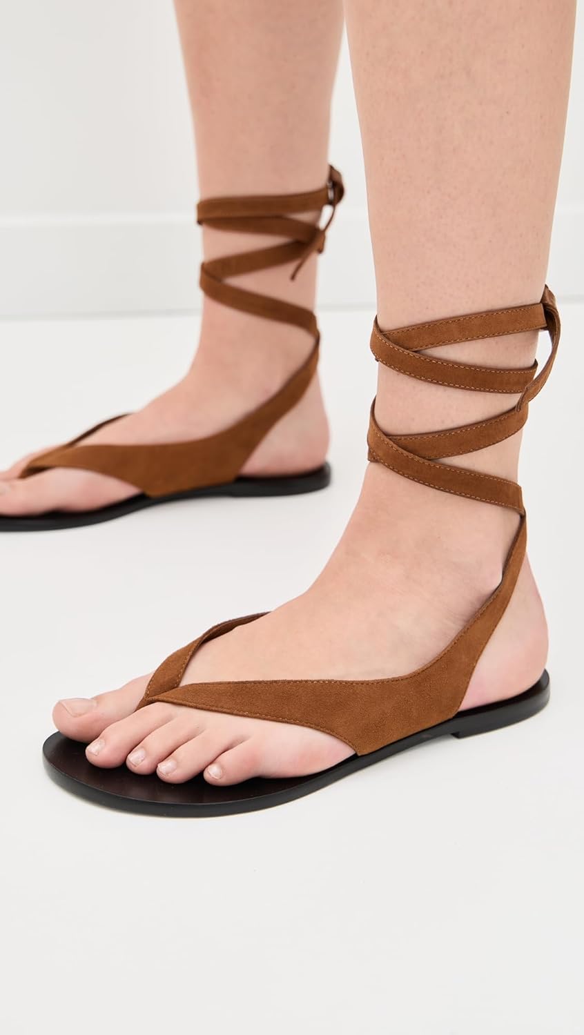 Black Suede Studio Women's Tres Sandals - Image 2