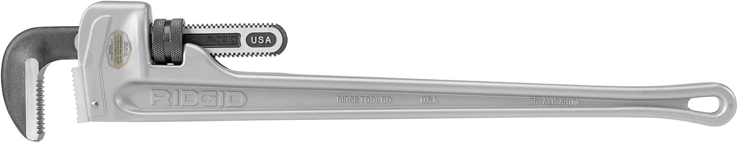 Frее Shірріng 🛒 Ridgid 31110 Model 836 Aluminum Straight 36 Plumbing Pipe Wrench, Silver