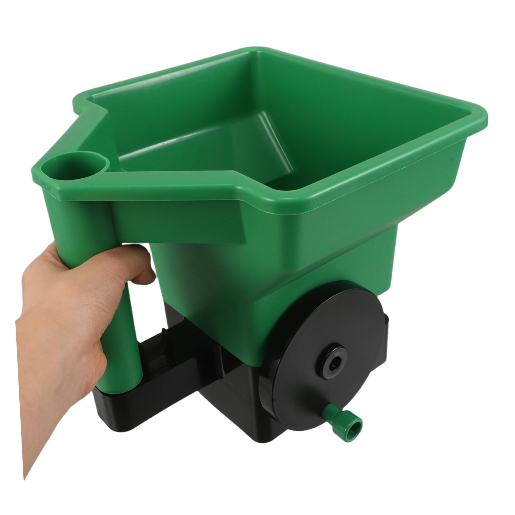 YARNOW Seminatrice Manuale Portatile per Giardinaggio, Spandiconcime Piccolo in Plastica Resistente Regolazione Larghezza e Densità, Strumento per Piantare Piantine e Cura Prato