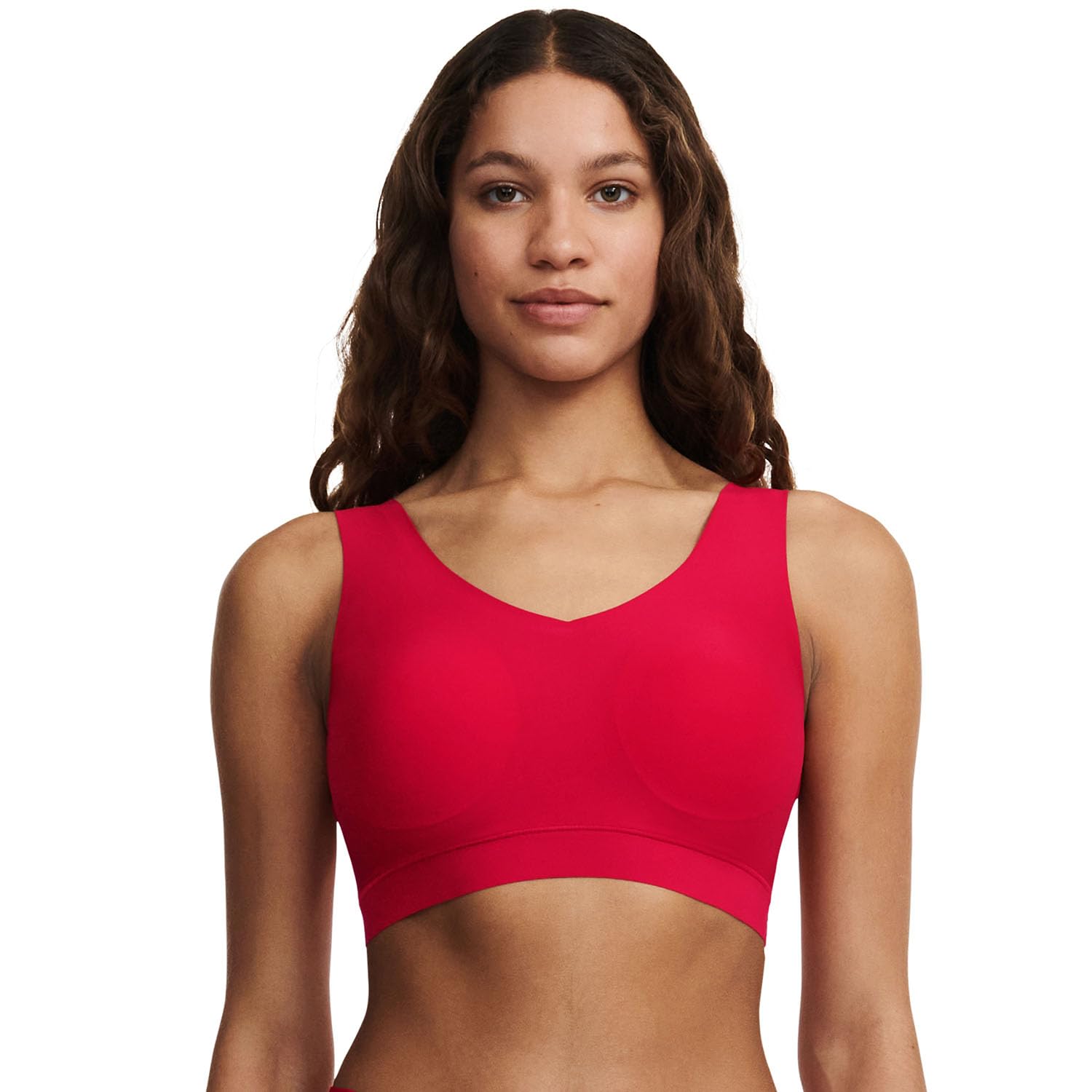 Chantelle Women's, SOFTSTRETCH, Padded Top, Women's invisible lingerie, Coquelicot, XS