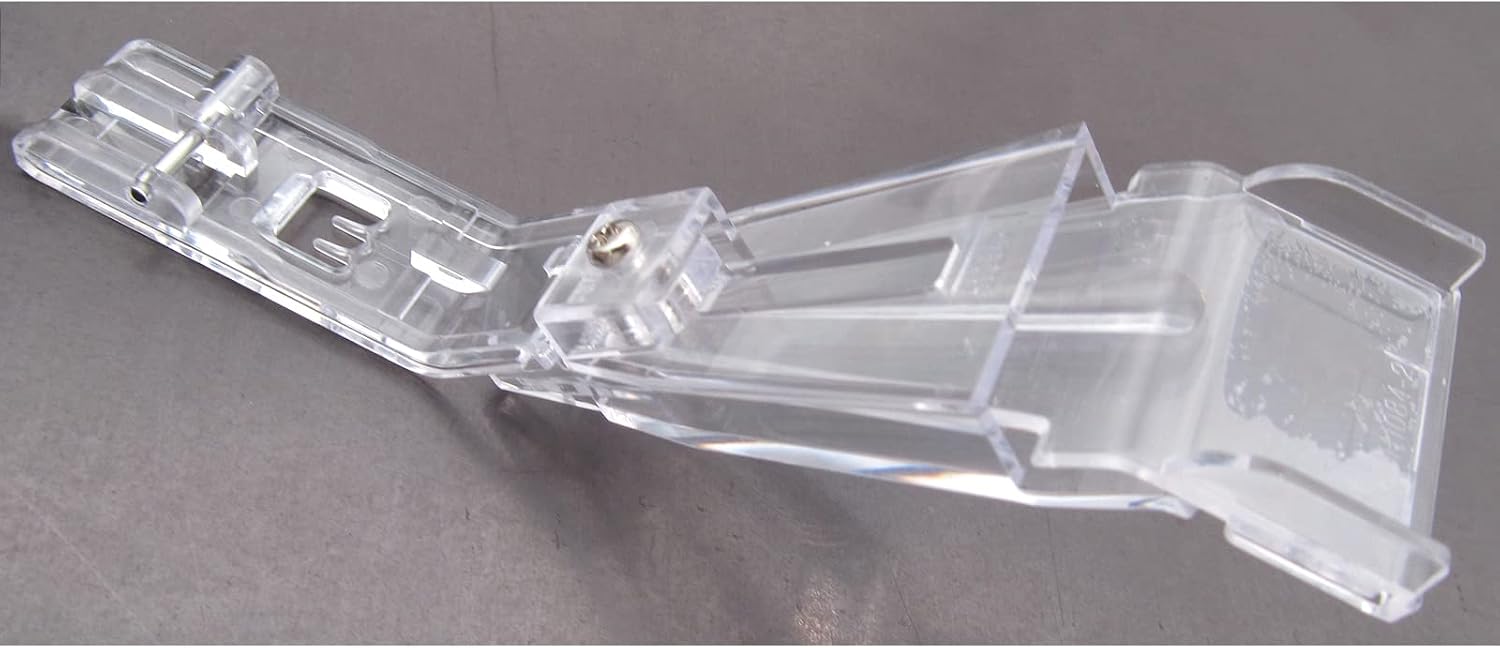 CKPSMS Brand -1PCS #4126713-01 Clear Bias Tape Folder Foot Compatible with/Replacement for Husqvarna Viking Brand 905,910,936 Singer Brand 14T948 14T957
