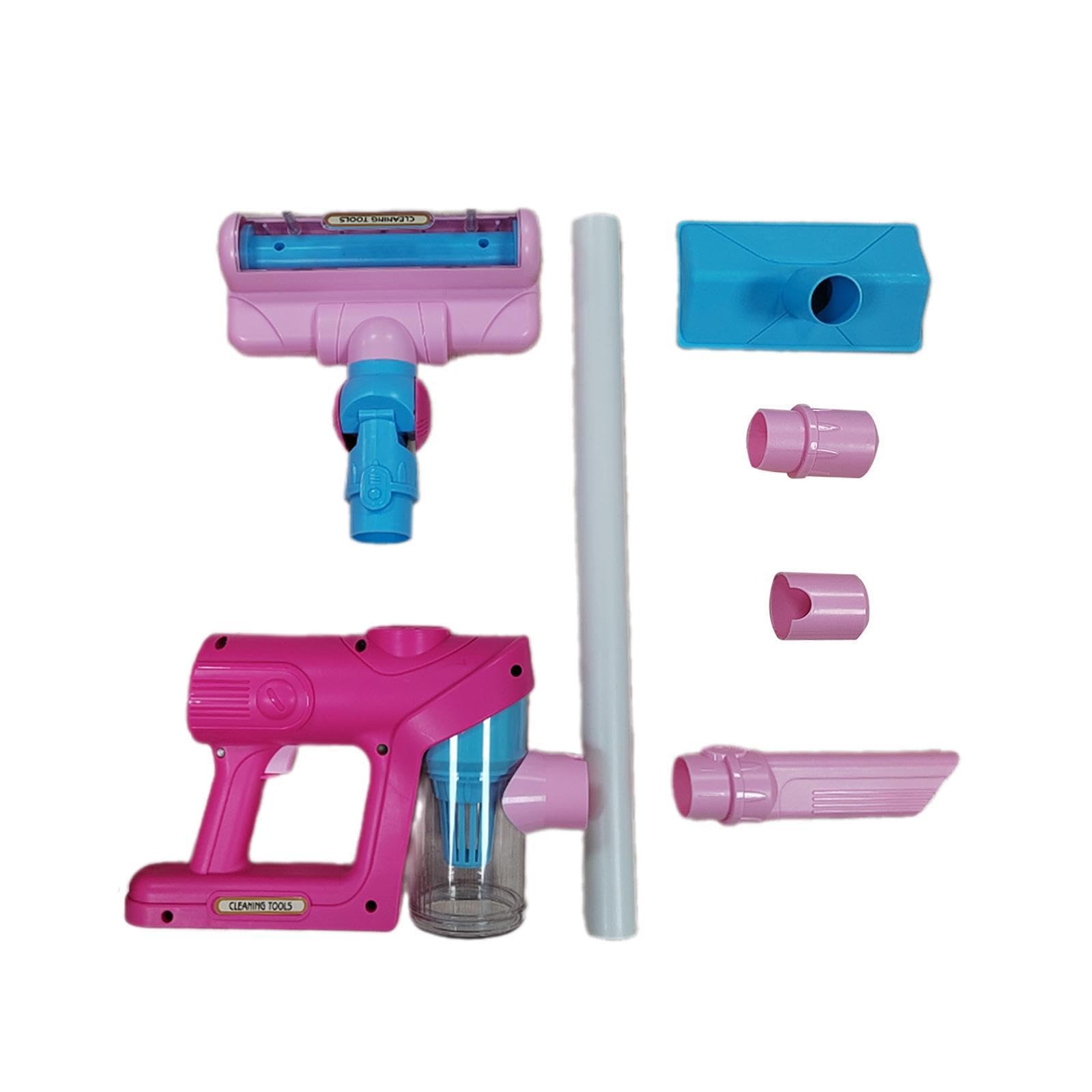 Aspirapolvere Giocattolo per Bambini, Ideale per Le Pulizie Domestiche, Rosa