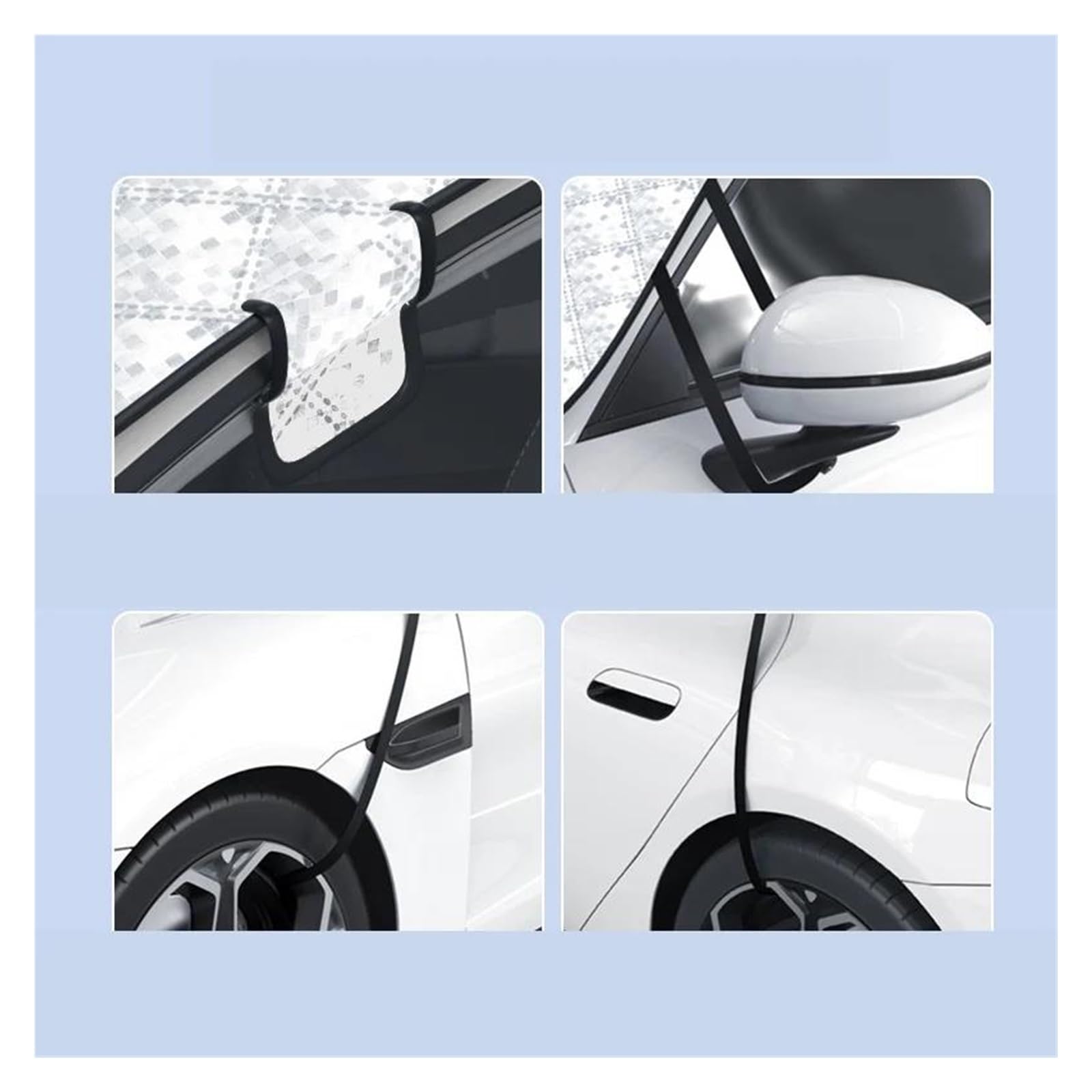 Copinverno Ertura per Parabrezza Auto Aggiorna Le coperture per Auto Protezione per la Copertura della Neve per Il Sole Automatico Adatta per berlina SUV Accessori Antipioggia per la Pioggia