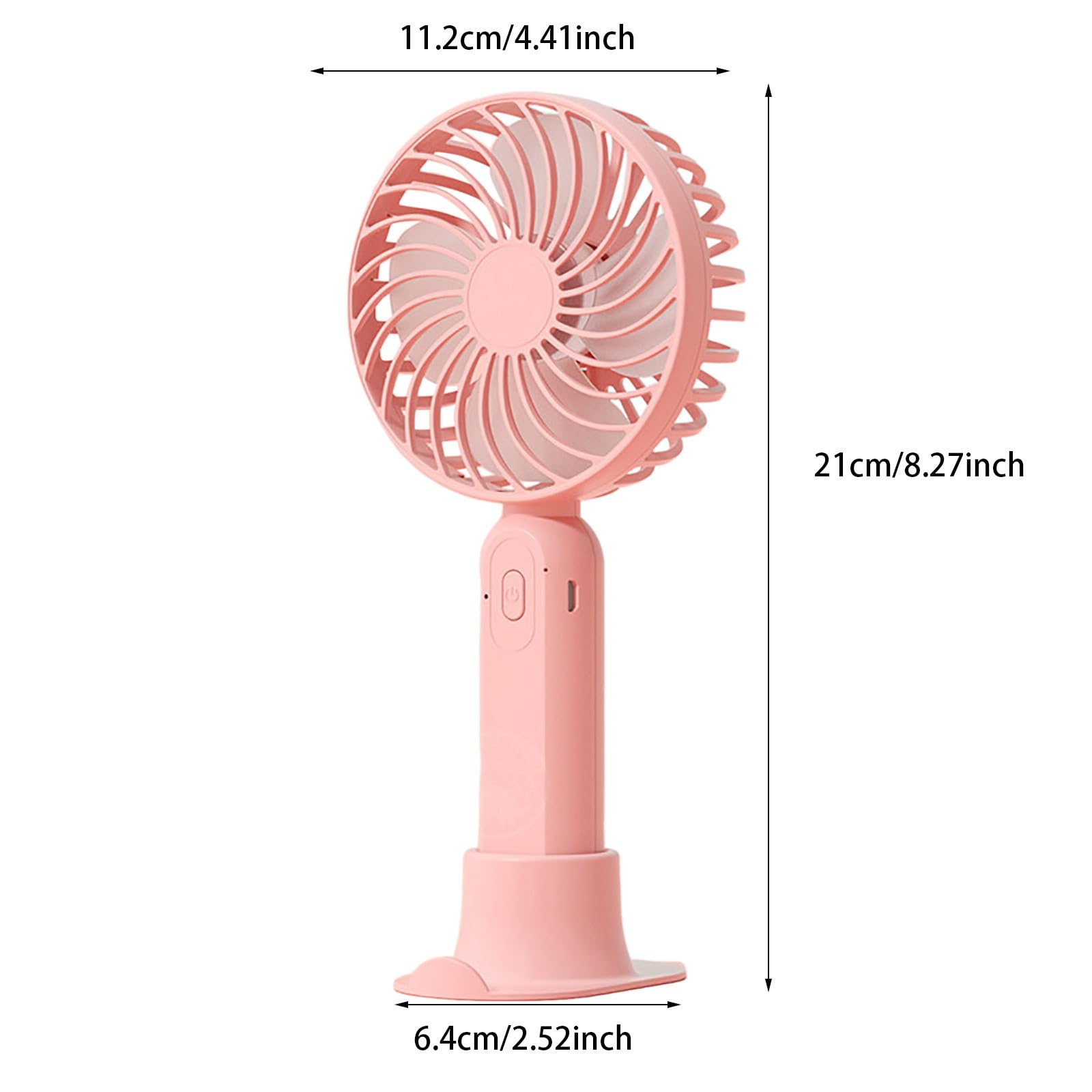 WUSJCOF 2-in-1 Mini Ventilator Mit Wasserspray - Tragbar & USB-aufladbar In Pink