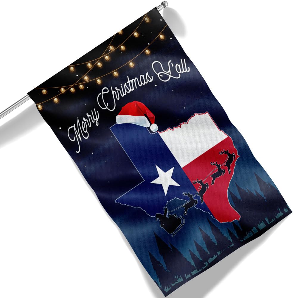 Weihnachtsflagge „Merry Christmas“ 90×150 Cm – Wetterfest Mit Ösen Für Garten & Haus