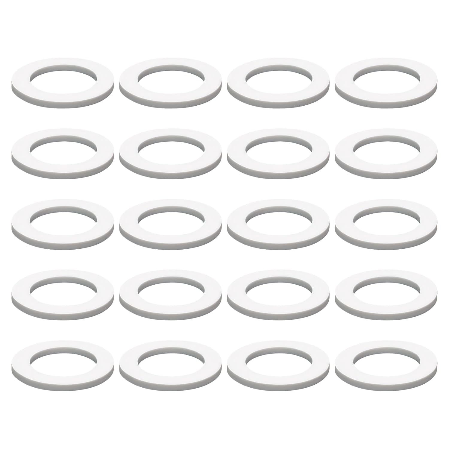 Numano(20pcs) for 001019-45 Coupling Nut Washer Plunger O-Ring Gasket, Compatible with T&S Brass Faucet, 1 1/8" OD x 3/4" ID x 1/8" Thick, Silicone Gasket for Brass Coupling Nut