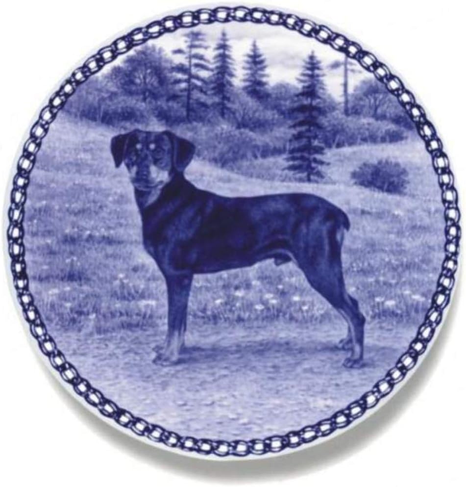 Smaland Hound Dog Porcelain Plate For all Dog Lovers Size 7.61 inches