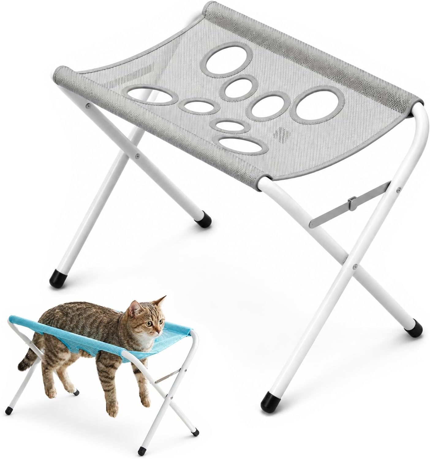 Dog Bath Tub - Foldable Elevated Pet, Wash Station Portable,Grooming Tub Indoor Outdoor Use For Small Medium Dogs Cats | Non Slip Duŗable Lightweight Easy Clean Pet Bathing Solution TravelUse，Gray