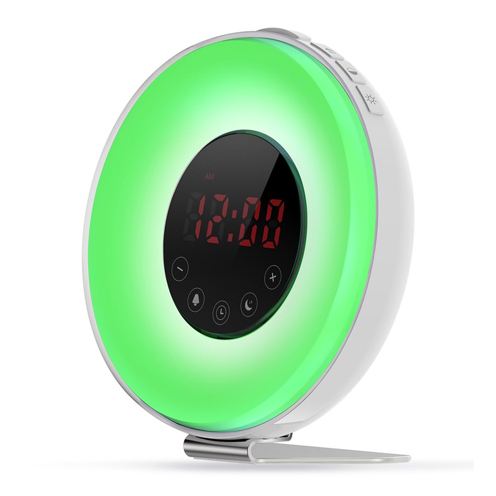 Luce di Risveglio Colorata, Sveglia All'alba, Macchina per Suoni del Sonno a Rumore Bianco, Aiuto al Sonno, Doppio Allarme, Lampada da Lettura, Timer per Il Sonno Pesante, Camera da Letto
