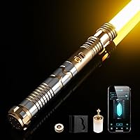 Vista 9 de CUSTOM SABER Sable de luz RGBX de balanceo suave, control de movimiento para encender/apagar la hoja, sable de luz con 16 fuentes de sonido