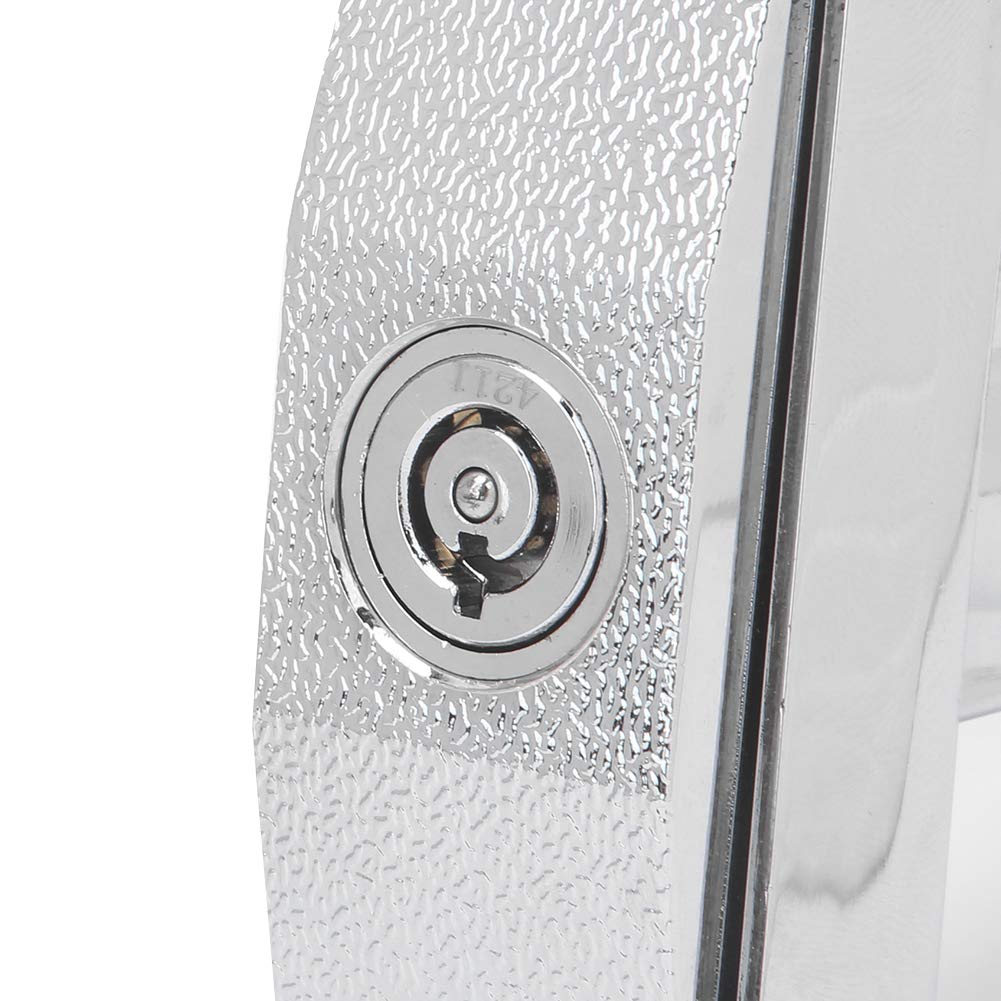 KKPLZZ Cerradura para Máquina Expendedora de Aleación de Zinc, Cerradura de Seguridad para Máquinas Expendedoras y Caja Fuerte, Cromada