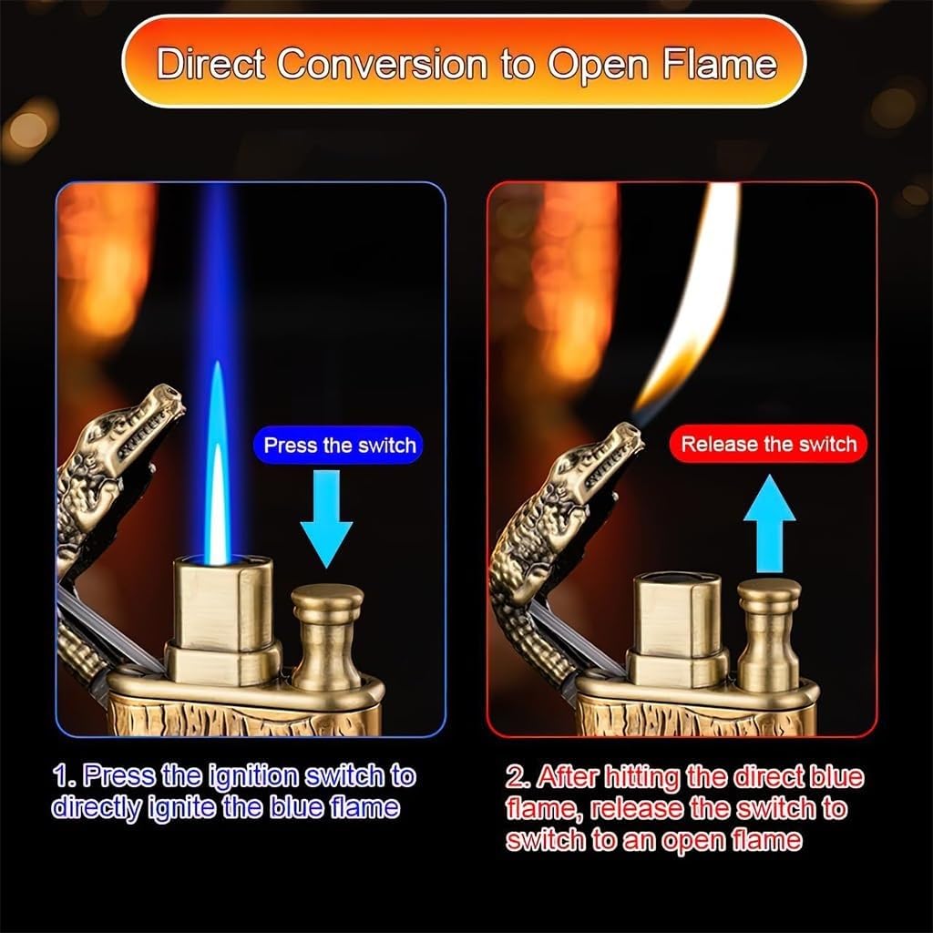 VIPAVA Metall-Feuerzeug - Winddichte Jetflamme Für Outdoor