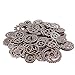 Teenitor 200 Gram (Approx 140pcs) Bronze and Copper Assorted Antique Steampunk Gears Charms Pendant Clock Watch Wheel Gear for Crafting, Jewelry Making