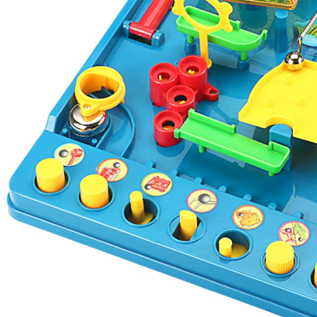 Maze Puzzle Spiel Brettspiel Gesellschaftsspiel Holzpuzzle Murmelbrett zur Entwicklung Logischer Fähigkeiten Und Feinmotorik für