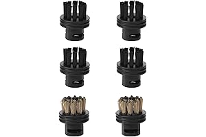 6 Pack Steam Cleaner Brush Heads for Versatile Surfaces