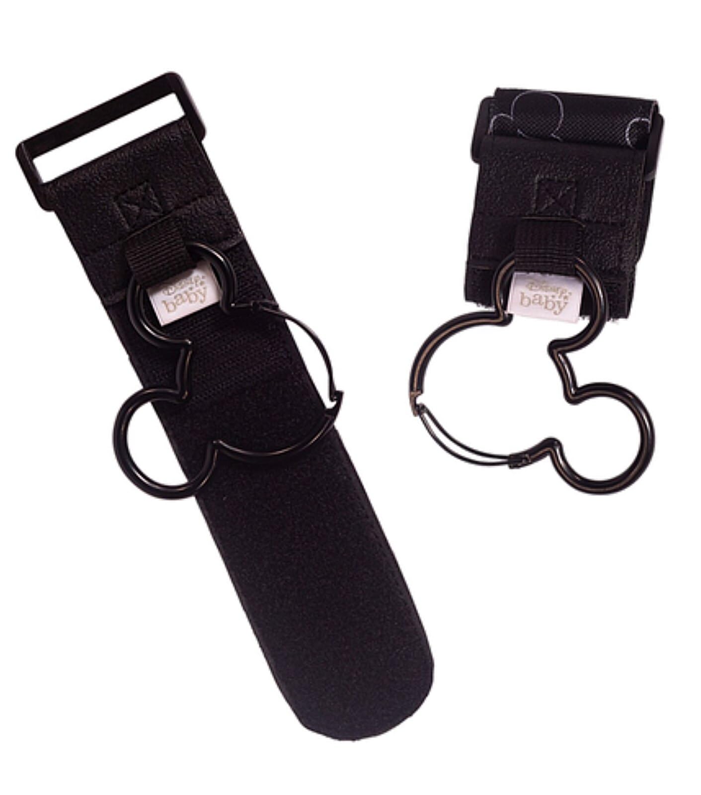 Disney Baby by J.L. Childress Baby Stroller Hooks - Essential Travel Accessories for Mom, Carabiner Clip for Stroller, Heavy Duty, Holds Water Bottles & Diaper Bags - Mickey Mouse, 2 Pack