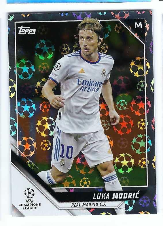 LUKA MODRIC 2021-22 Topps UEFA Champions League Soccer STARBALL FOIL PARALLEL #35 Card Croatia Real Madrid CF