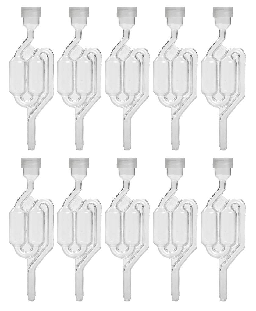 Home Brew Ohio Twin Bubble Airlock Set of 10