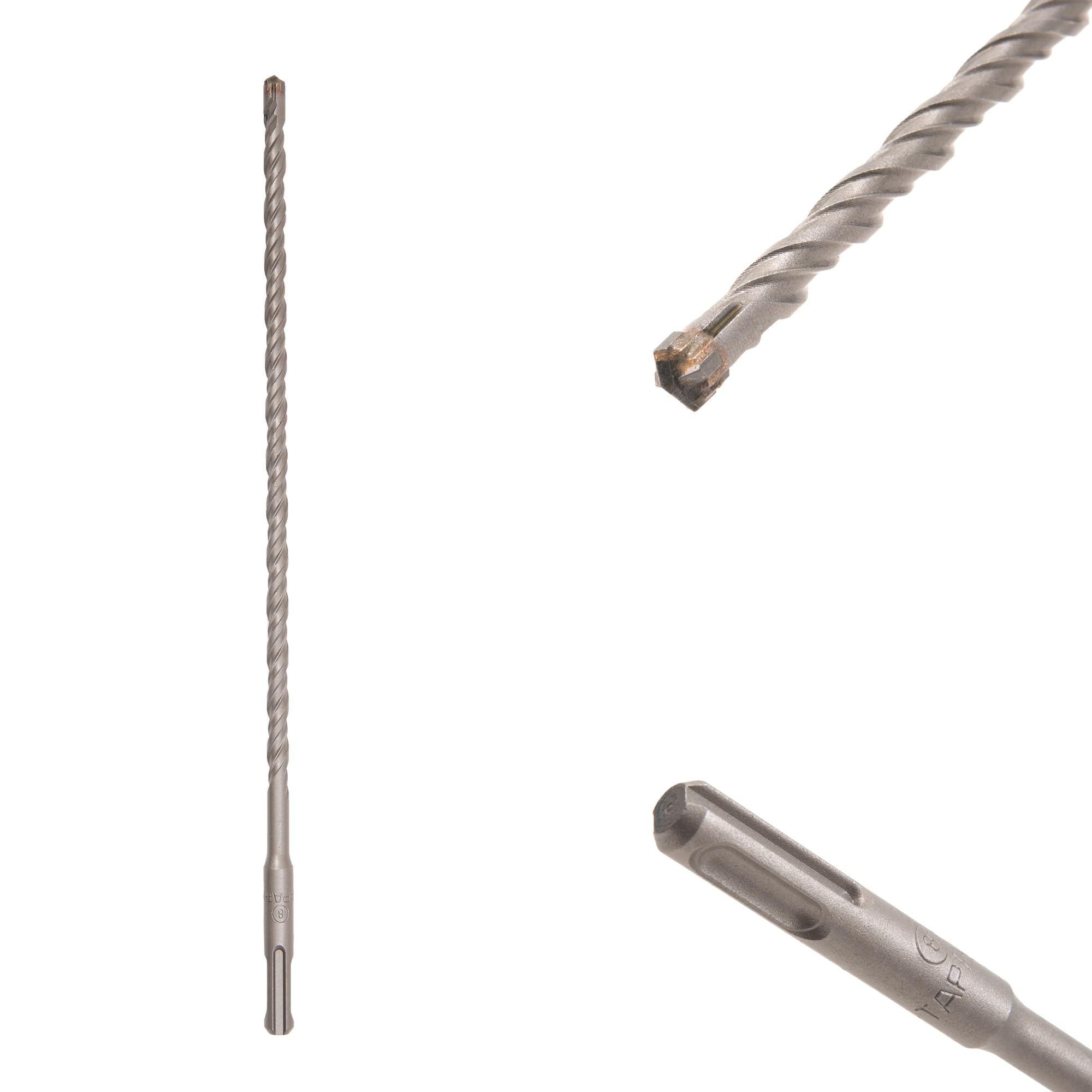 TAPARIA 8mm Cross Point Tip SDS Plus Hammer Drill Bit for Concrete/Masonry Drilling (HDC 8310, 8x250x310 mm)-Home, DIY, Professional, Construction, Brick, Wall-Drilling-image-1