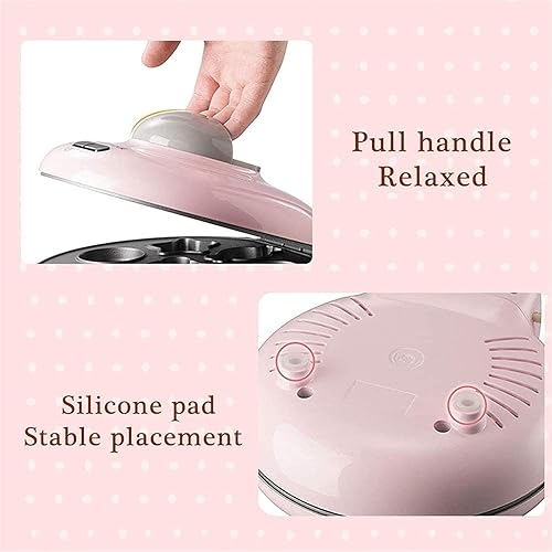 Miniatura 3 de Mini waflera  Hace 7 panqueques divertidos y de diferentes formas, incluyendo una más  Waffler eléctrico antiadherente, regalo divertido