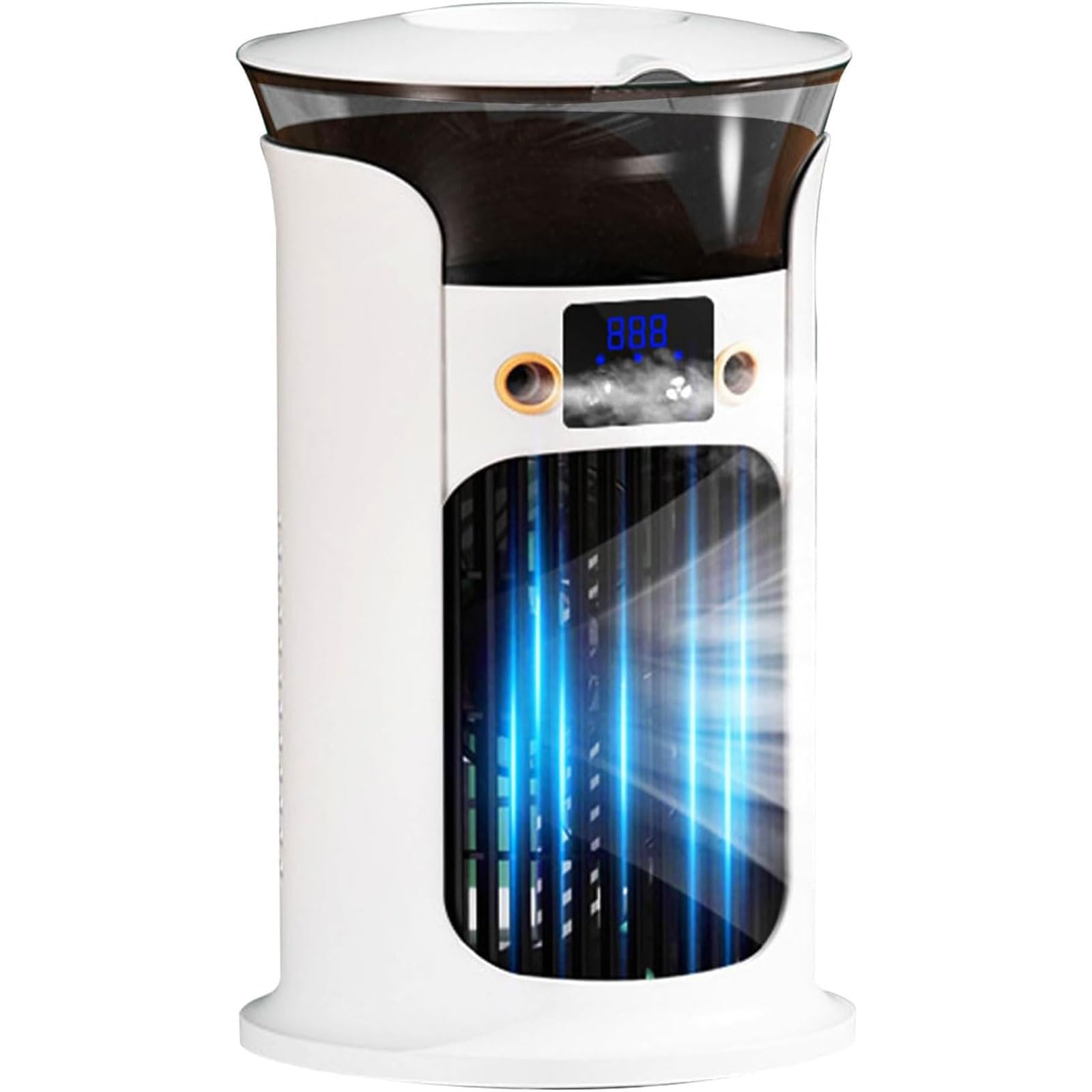 Refroidisseur d'air USB double brume avec lumière LED 3 vitesses