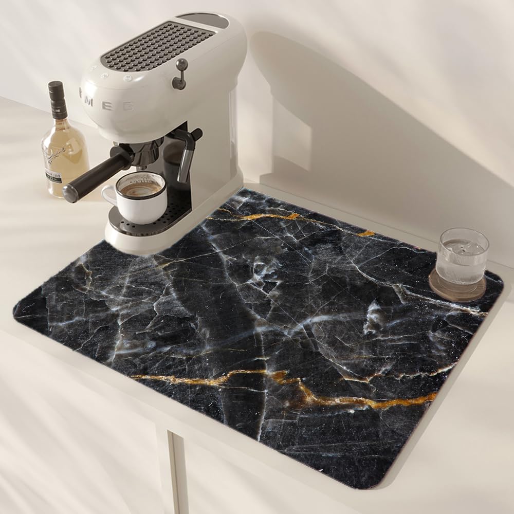 Coffee Machine Drying Mat 60 x 40 cm, Drip Mat Tableware, Absorbent Drying Mat Underlay for Coffee Machine โ image 1