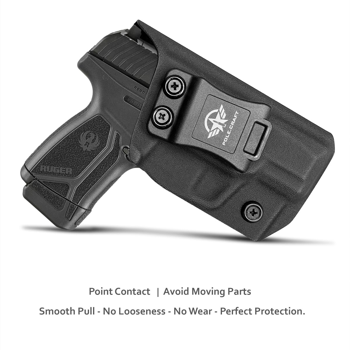 Amazon.com : POLE.CRAFT Ruger Max-9 Holster IWB Kydex for Ruger